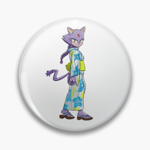 Item preview, Blaze the Cat in a yukata, Sticker designed and sold by Delano762.