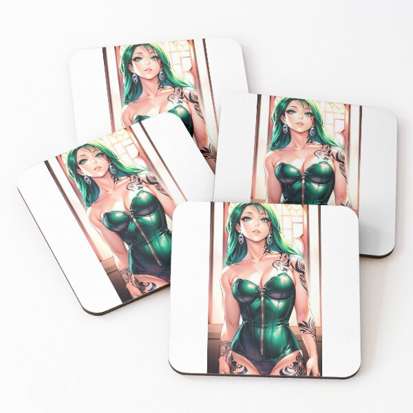 Item preview, Green Leather Alt Bad Girl designed and sold by KillerCrafts.