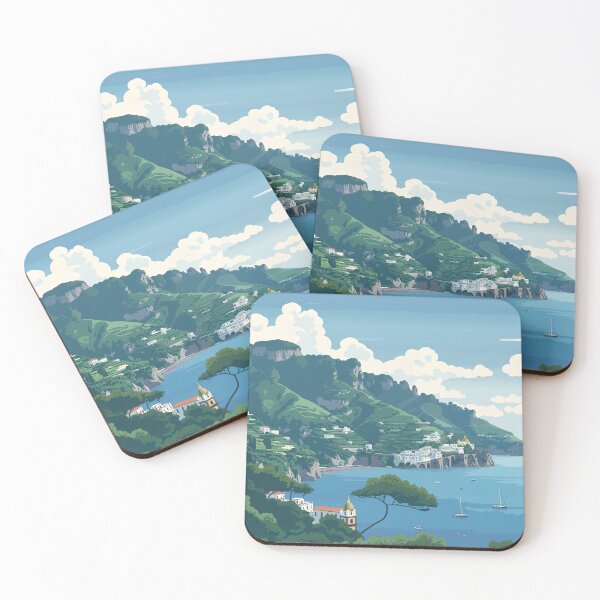 Item preview, Amalfi Coast, Italy | Anime style designed and sold by ComicsFactory.