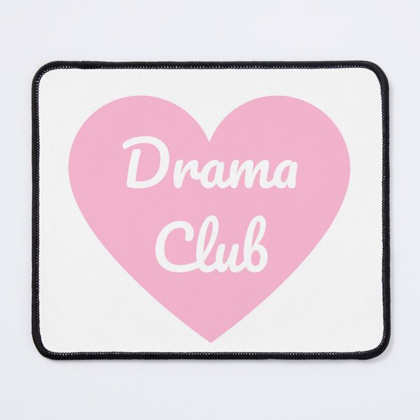 Item preview, Drama Club (White Cursive on Pink Heart) designed and sold by spoeg.