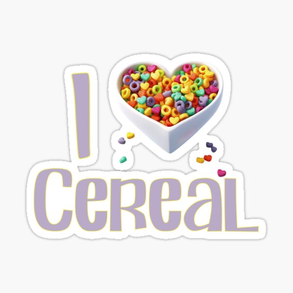 Item preview, I Love Cereal designed and sold by DigitalToast.