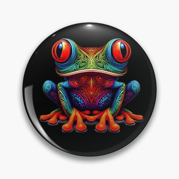 Item preview, colorful frog designed and sold by 506DesignsCR.