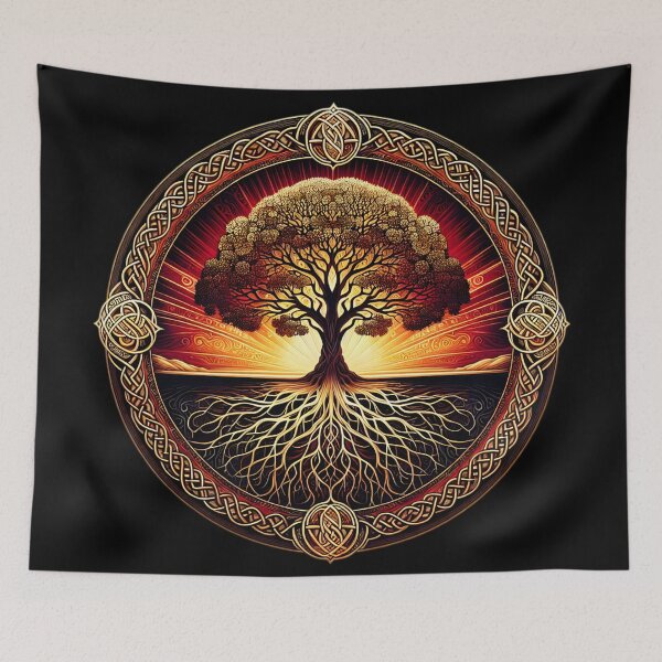 Item preview, Tree of Life Celtic Knots Border designed and sold by HolidayT-Shirts.