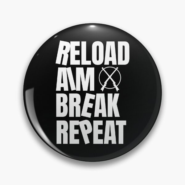 Item preview, Reload Aim Break Repeat Skeet Shooting Trap Shooting Clay Pigeon Retro Vintage Style designed and sold by HosvPrint .s.
