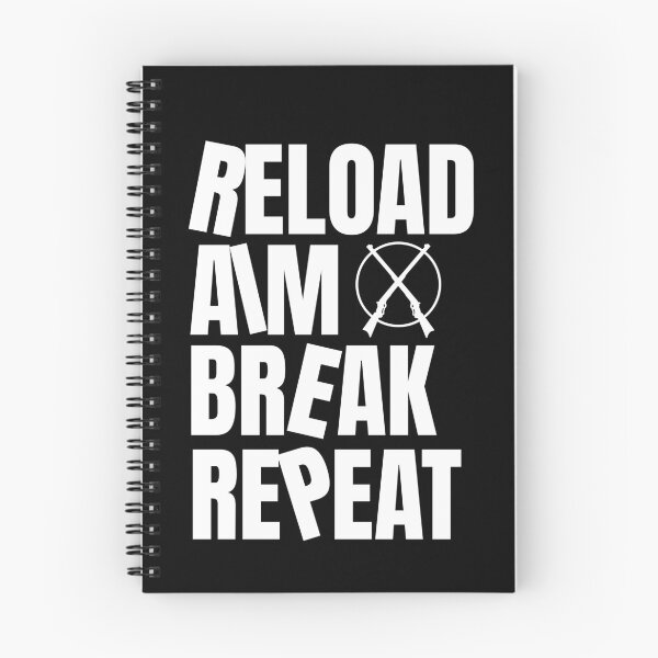 Item preview, Reload Aim Break Repeat Skeet Shooting Trap Shooting Clay Pigeon Retro Vintage Style designed and sold by HosvPrint .s.