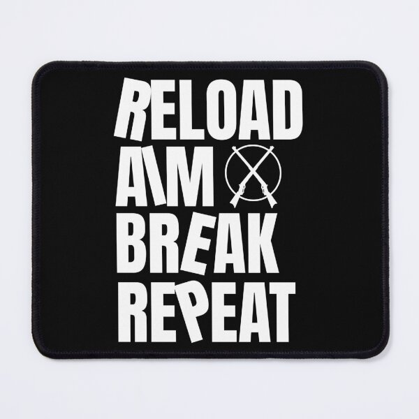 Item preview, Reload Aim Break Repeat Skeet Shooting Trap Shooting Clay Pigeon Retro Vintage Style designed and sold by HosvPrint .s.