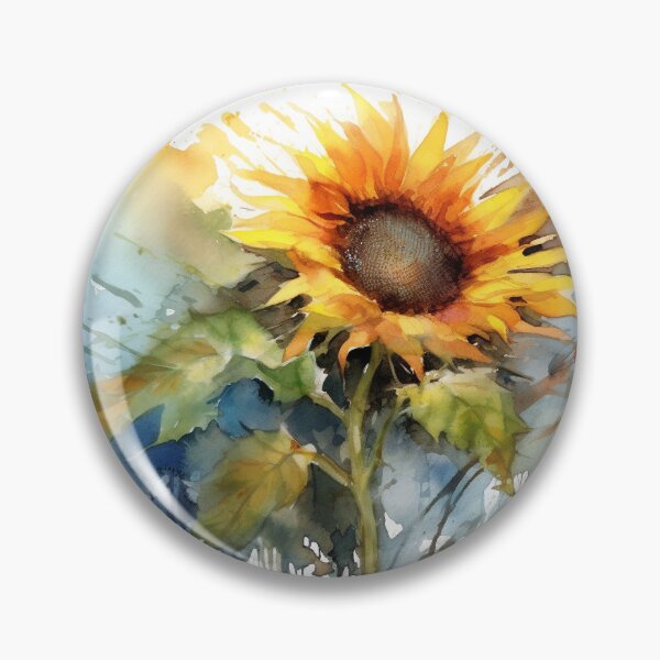 Item preview, Watercolour Sunflower  designed and sold by Roxane Bay.