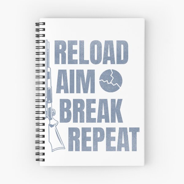 Item preview, Reload Aim Break Repeat Skeet Shooting Trap Shooting Clay Pigeon Retro Vintage Style designed and sold by HosvPrint .s.