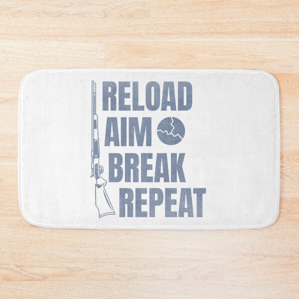 Item preview, Reload Aim Break Repeat Skeet Shooting Trap Shooting Clay Pigeon Retro Vintage Style designed and sold by HosvPrint .s.