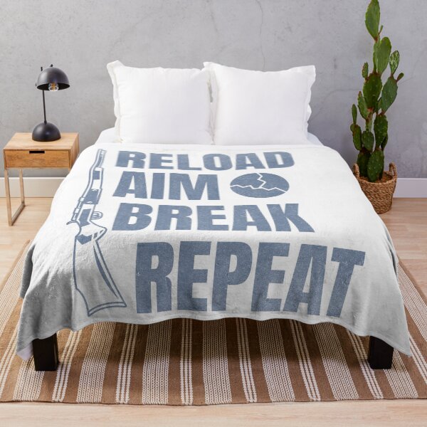 Item preview, Reload Aim Break Repeat Skeet Shooting Trap Shooting Clay Pigeon Retro Vintage Style designed and sold by HosvPrint .s.