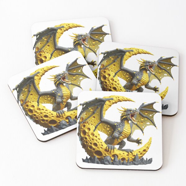 Item preview, Yellow Crescent Moon Dragon designed and sold by Xsquilax.