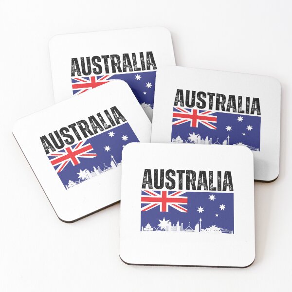 Item preview, Australian Flag with Aussie Vibes for Australia Travel designed and sold by KBMeyer.