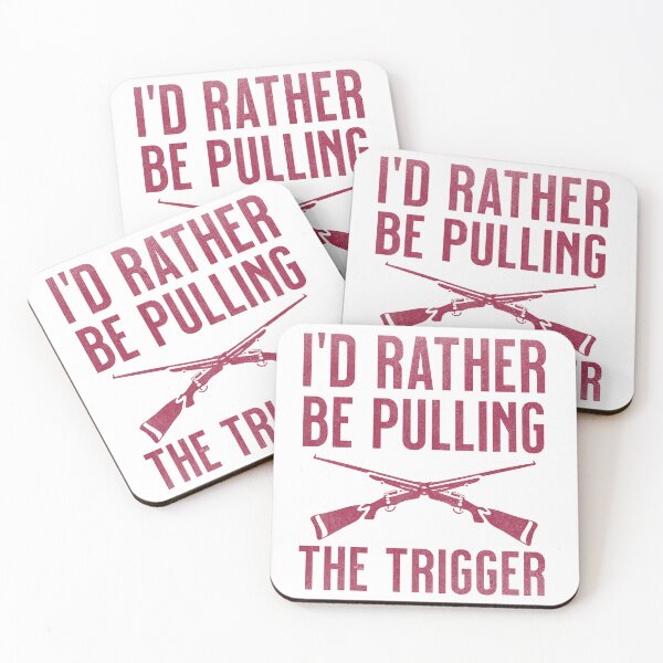 Item preview, Classic I'd Rather Be Pulling The Trigger Skeet Shooting Trap Shooting Clay Pigeon Retro Vintage Style designed and sold by HosvPrint .s.