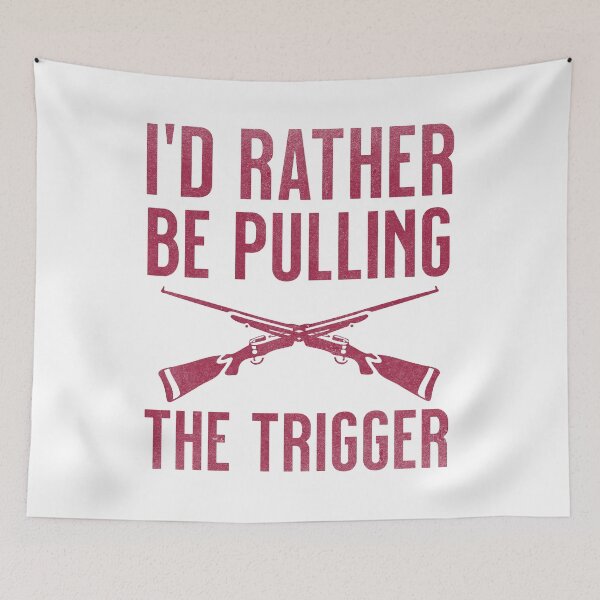 Item preview, Classic I'd Rather Be Pulling The Trigger Skeet Shooting Trap Shooting Clay Pigeon Retro Vintage Style designed and sold by HosvPrint .s.