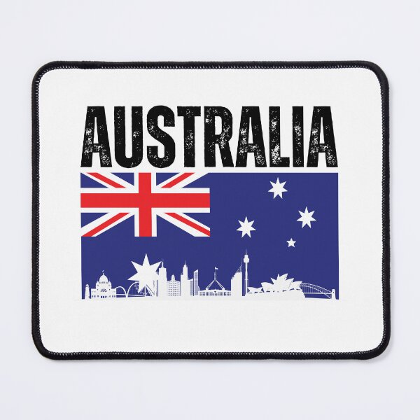 Item preview, Australian Flag with Aussie Vibes for Australia Travel designed and sold by KBMeyer.