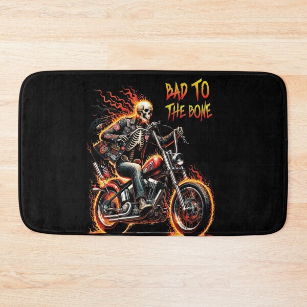 Item preview, skull Ghost Rider on fire t-shirt designed and sold by PrintyArts.
