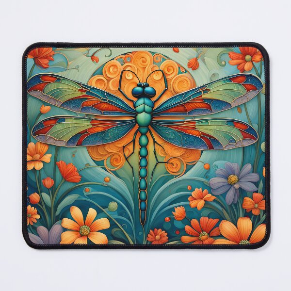 Item preview, Dragonfly 60's Flower Power designed and sold by druidwolfart.
