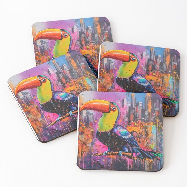 Item preview, toucan urban rainbow designed and sold by Agarweinchtien.