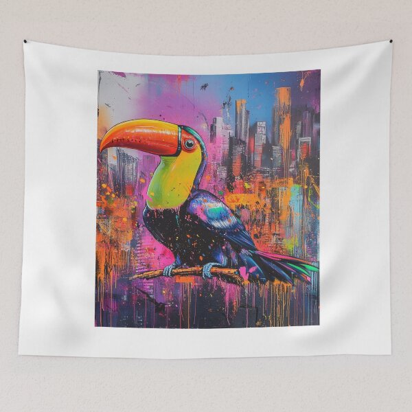 Item preview, toucan urban rainbow designed and sold by Agarweinchtien.