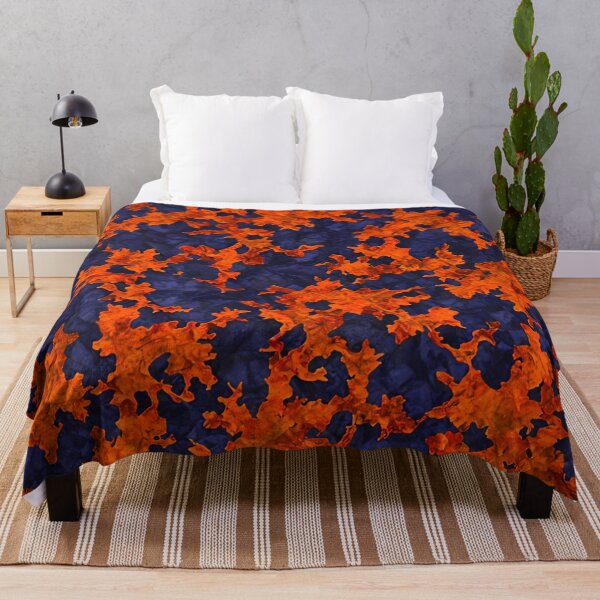 Item preview, Orange Blue Abstract Camouflage Pattern Design designed and sold by TheArtOfPat.