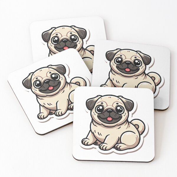Item preview, Pug Sticker Cute for National Dog Month designed and sold by Lisa Pearlman.