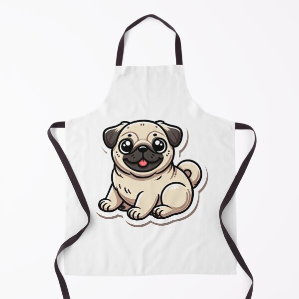 Item preview, Pug Sticker Cute for National Dog Month designed and sold by Lisa Pearlman.