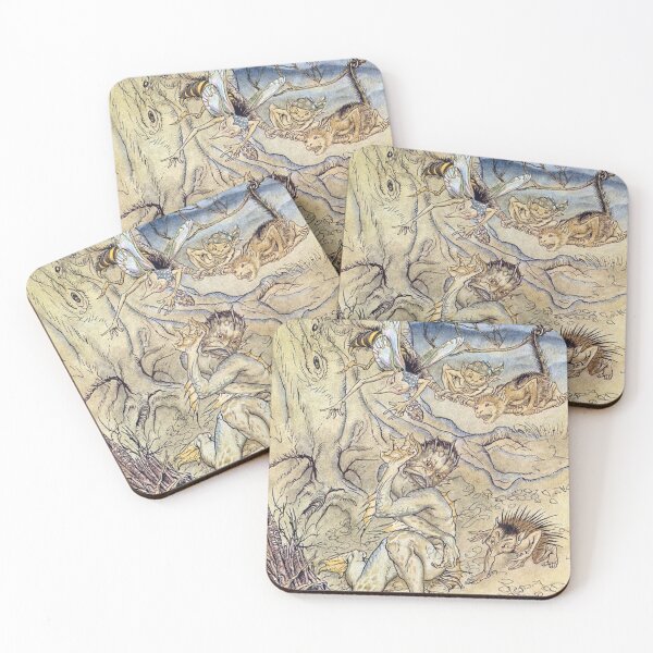 Item preview, Caliban Tormented by Spirits - The Tempest, Arthur Rackham designed and sold by forgottenbeauty.