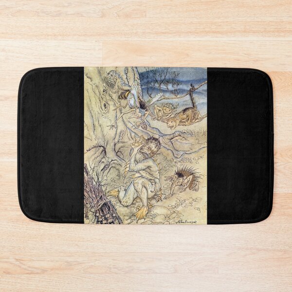 Item preview, Caliban Tormented by Spirits - The Tempest, Arthur Rackham designed and sold by forgottenbeauty.