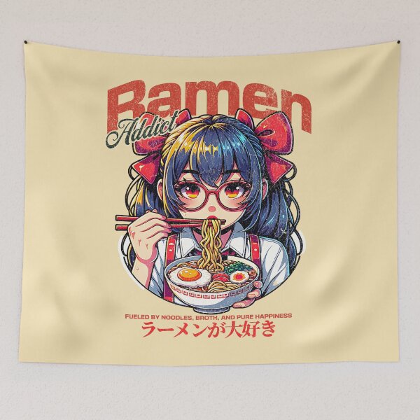 Item preview, Ramen Addict Girl designed and sold by Belarte.shop.