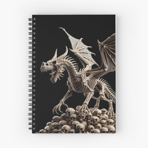 Item preview, Skeletal Dragon on Top a Pile of Skulls designed and sold by Xsquilax.