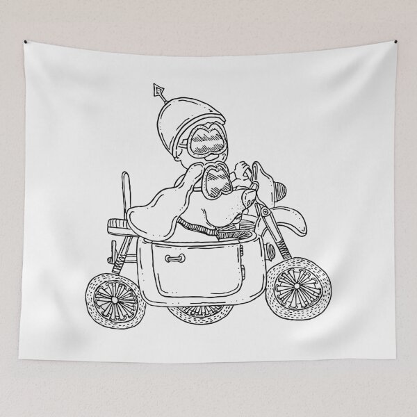 Item preview, Boy Driving with Dog designed and sold by doodlerealmstudios.