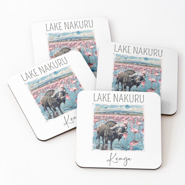 Item preview, A Watercolor Design of Lake Nakuru National Park - Kenya  designed and sold by Sketch-Shack.