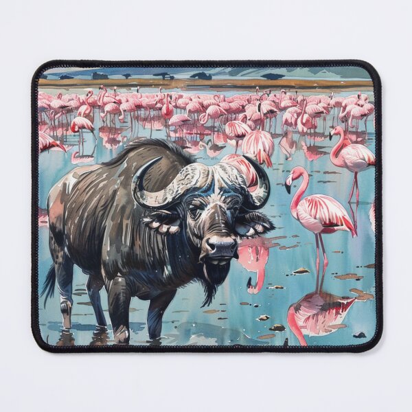 Item preview, A Watercolor Design of Lake Nakuru National Park - Kenya designed and sold by Sketch-Shack.