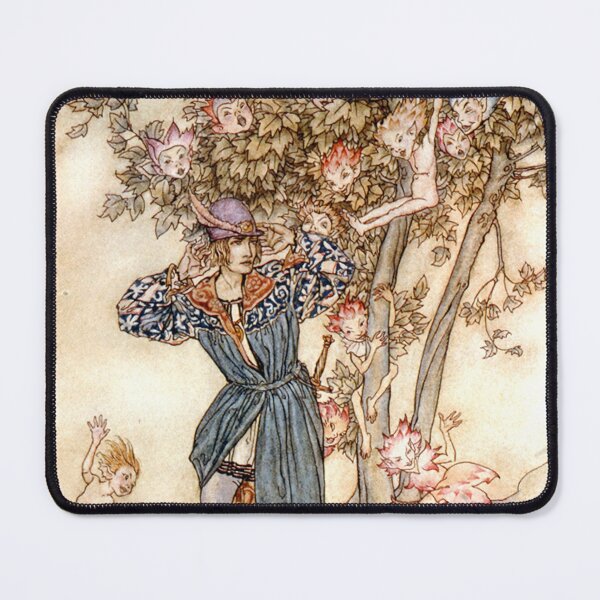 Item preview, Ferdinand Invisible Music, The Tempest, Arthur Rackham designed and sold by forgottenbeauty.