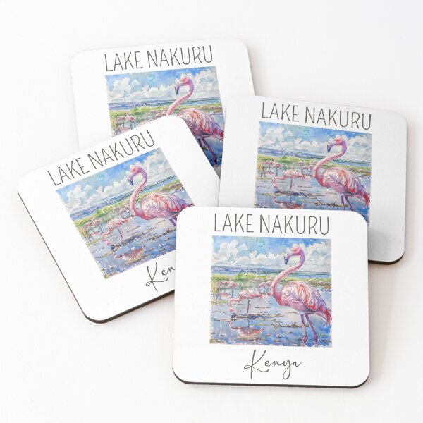 Item preview, A Watercolor Design of Lake Nakuru National Park - Kenya  designed and sold by Sketch-Shack.