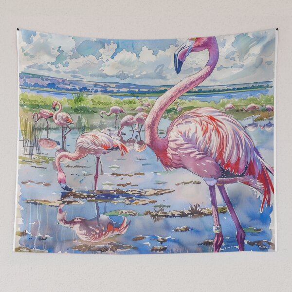 Item preview, A Watercolor Design of Lake Nakuru National Park - Kenya  designed and sold by Sketch-Shack.