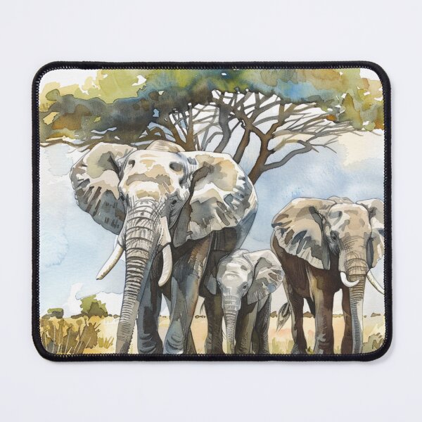Item preview, A Watercolor Design of Amboseli National Park - Kenya  designed and sold by Sketch-Shack.