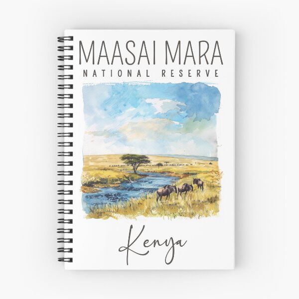 Item preview, A Watercolor Design of Maasai Mara National Reserve - Kenya  designed and sold by Sketch-Shack.