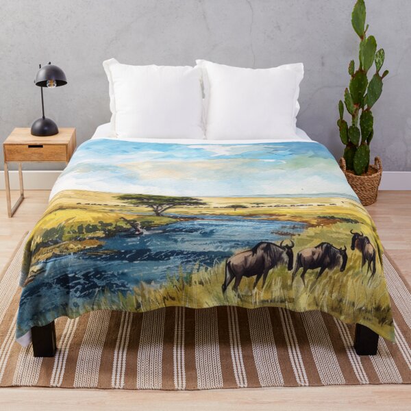 Item preview, A Watercolor Design of Maasai Mara National Reserve - Kenya  designed and sold by Sketch-Shack.
