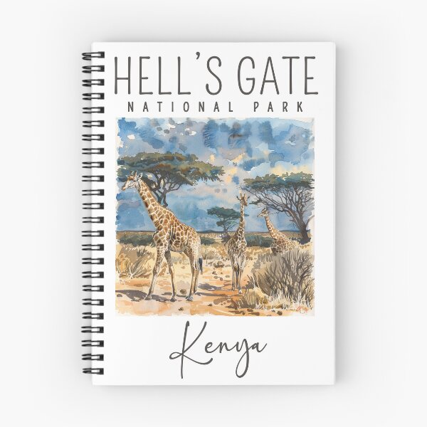 Item preview, A Watercolor Design of Hell’s Gate National Park - Kenya  designed and sold by Sketch-Shack.