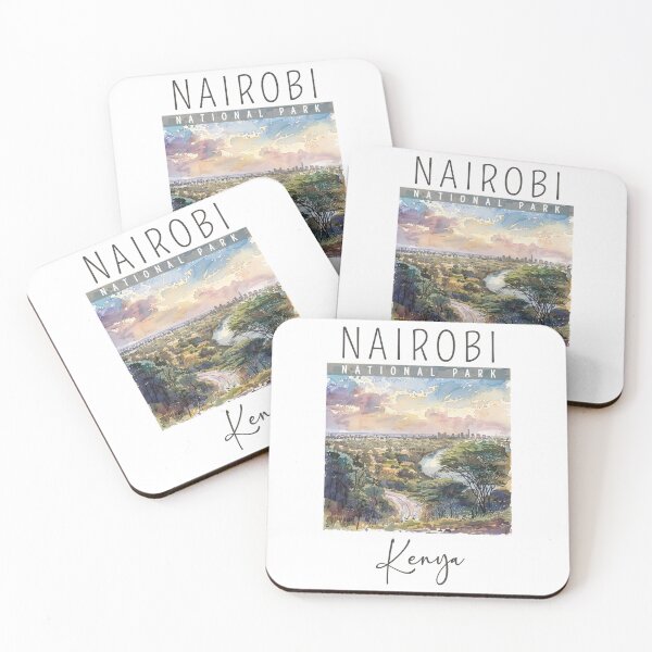 Item preview, A Watercolor Design of Nairobi National Park - Kenya  designed and sold by Sketch-Shack.