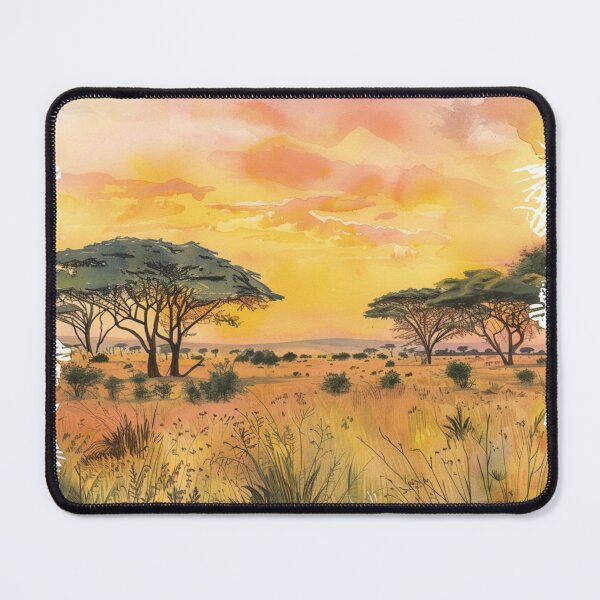 Item preview, A Watercolor Design of Nairobi National Park - Kenya  designed and sold by Sketch-Shack.