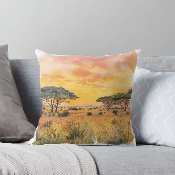Item preview, A Watercolor Design of Nairobi National Park - Kenya  designed and sold by Sketch-Shack.