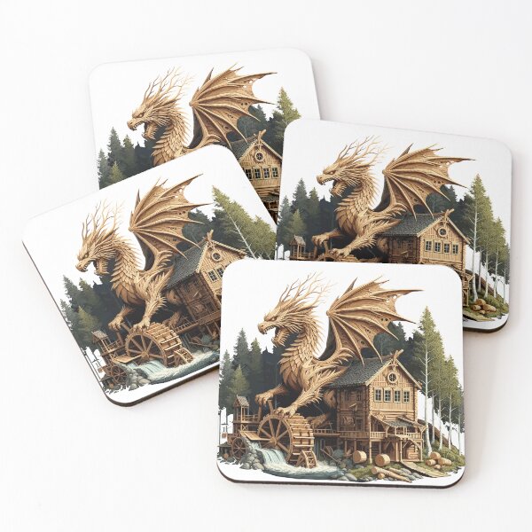 Item preview, Wood Dragon and Mill Waterwheel designed and sold by Xsquilax.