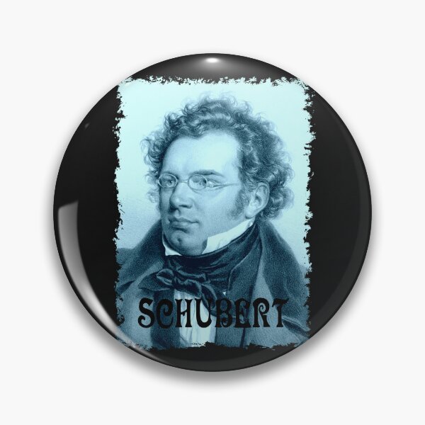 Item preview, Franz Peter Schubert - Portrait - Vintage Design - Blue - RB designed and sold by GrandArtists.