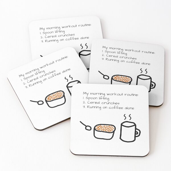 Item preview, My Morning Workout Routine Joke designed and sold by LiyahMackenzie.