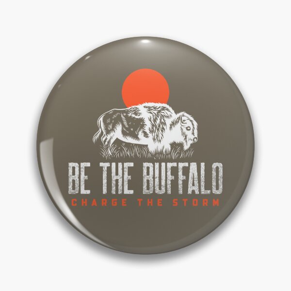 Item preview, Be the Buffalo - Charge the Storm Sunset - White designed and sold by dutchlovedesign.
