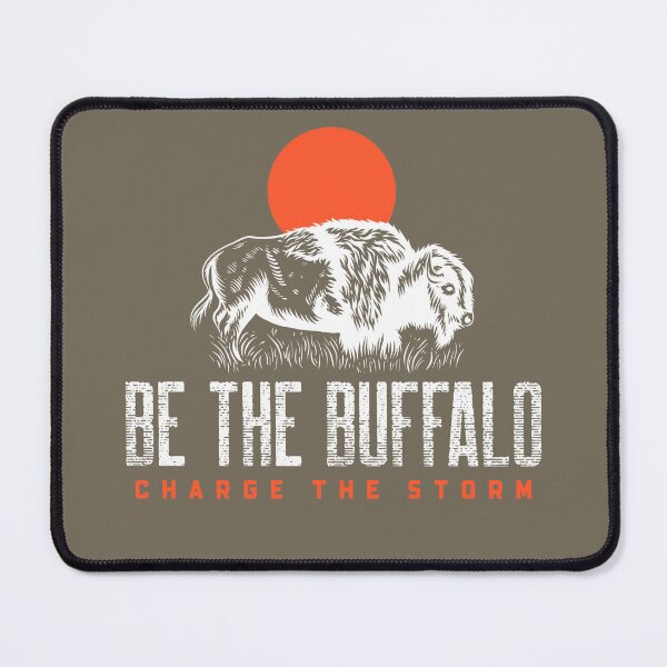 Item preview, Be the Buffalo - Charge the Storm Sunset - White designed and sold by dutchlovedesign.