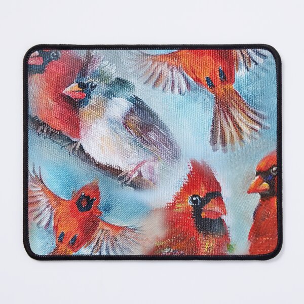 Item preview, Red Cardinal Joy Bird Pattern designed and sold by Life Is Beautiful.