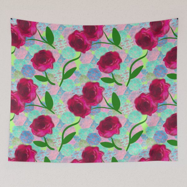 Item preview, Persian inspired rose pattern designed and sold by goldsmudge.